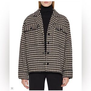 Anine Bing Flynn Houndstooth shirt Jacket shacket in XS